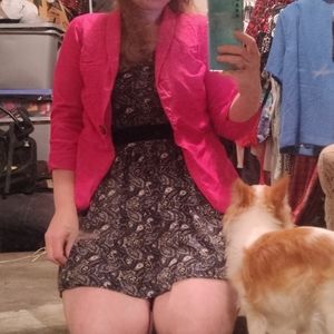 Hot Pink suite jacket size large beautiful and trendy🧥
